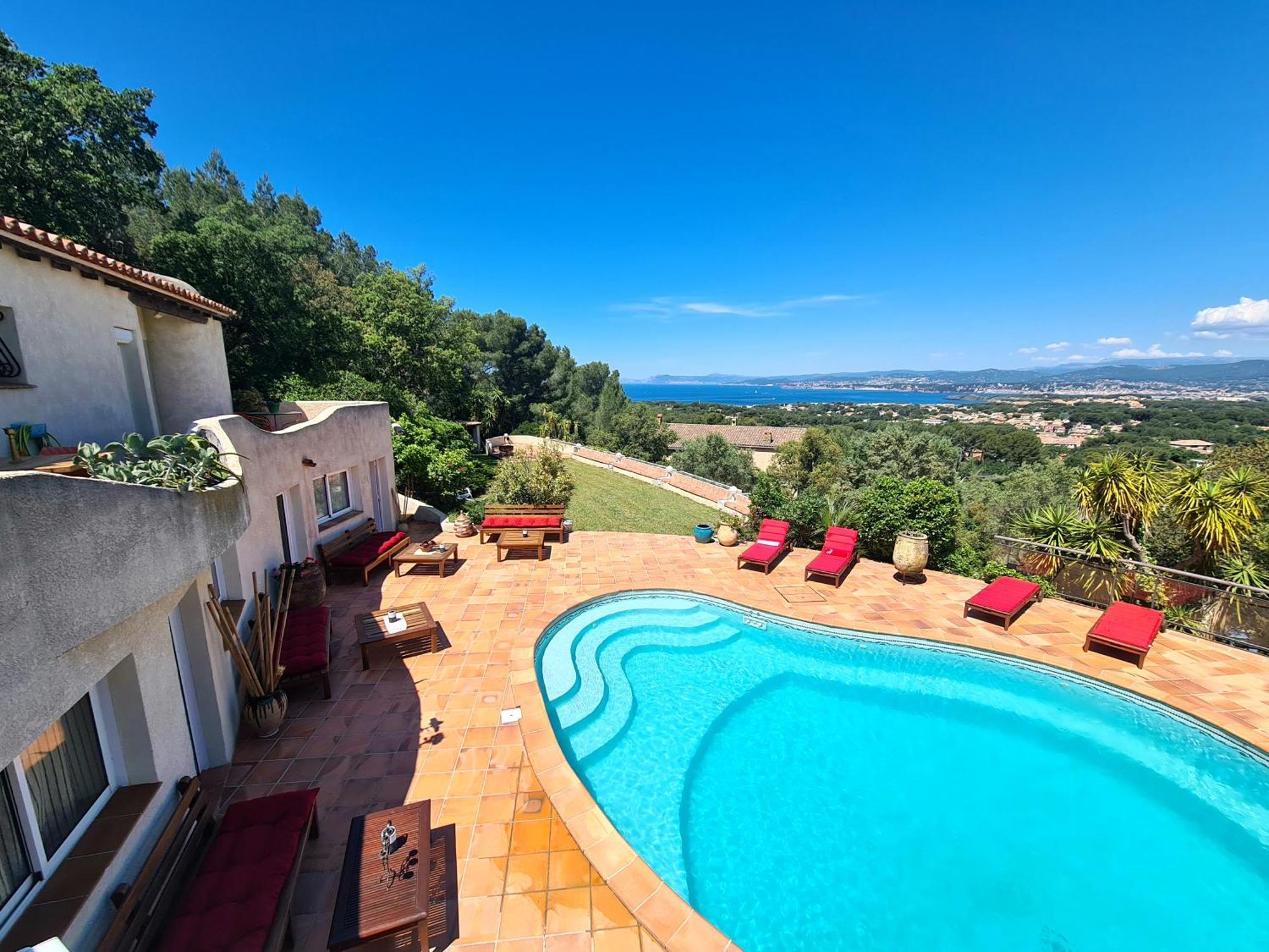 Villa M, Chambres D'Hotes, Vue Mer, Sauna, Piscine A Six-Fours Six-Fours-les-Plages Exterior photo