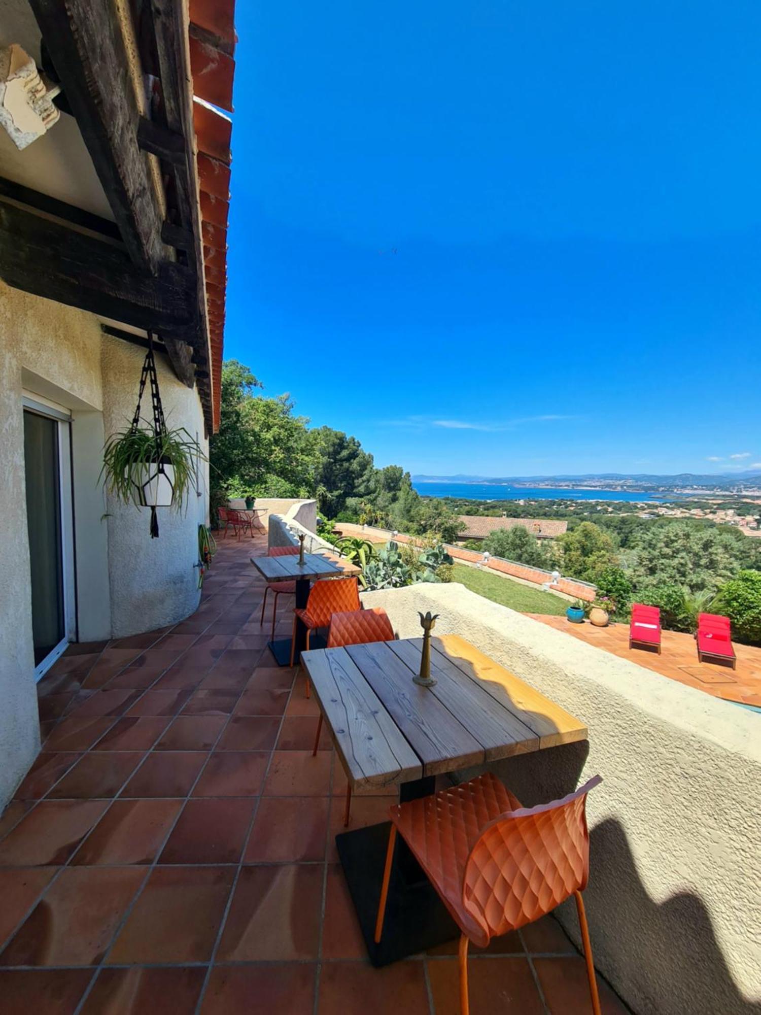 Villa M, Chambres D'Hotes, Vue Mer, Sauna, Piscine A Six-Fours Six-Fours-les-Plages Exterior photo