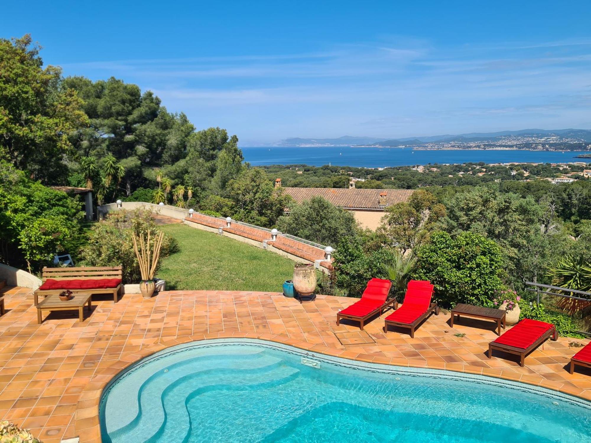 Villa M, Chambres D'Hotes, Vue Mer, Sauna, Piscine A Six-Fours Six-Fours-les-Plages Exterior photo