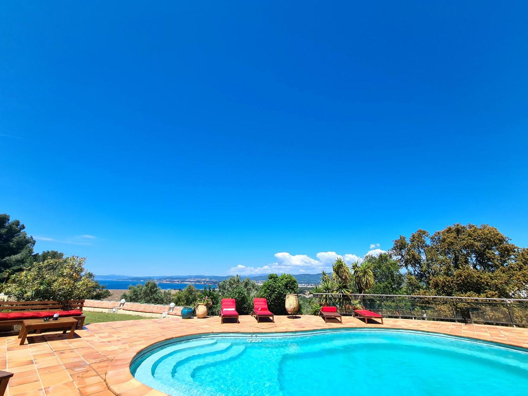 Villa M, Chambres D'Hotes, Vue Mer, Sauna, Piscine A Six-Fours Six-Fours-les-Plages Exterior photo